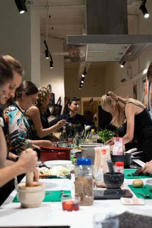 Vegan Thai course at In Bloom Vegan Cooking School in Barcelona