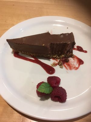 Chocolate tofu pie minus a few bites at The Wooden Monkey in Halifax