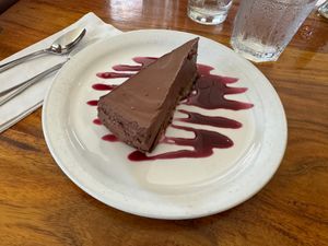 Chocolate Tofu Pie at The Wooden Monkey in Halifax