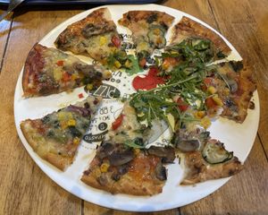 Vegan pizzaa  at Astley Book Farm in Bedworth