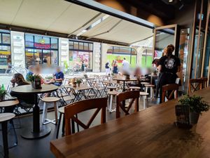 Outdoor seating at Burgermeister Gerbergasse in Basel