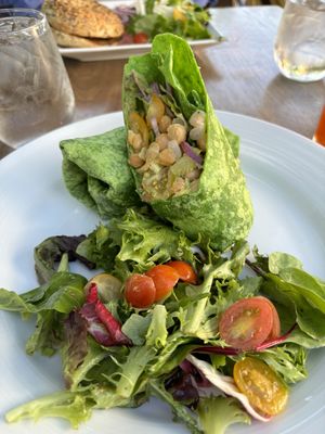 Vegan wrap. $16 USD  at The Front Porch at Farm in Palm Springs