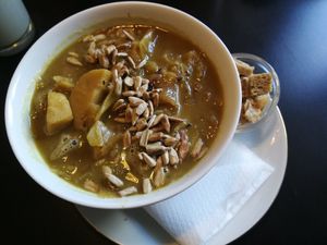 Tagessuppe at Symbiose in Leipzig