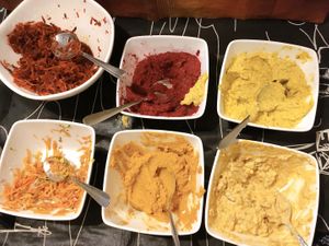 buffet‘s spreads at Symbiose in Leipzig