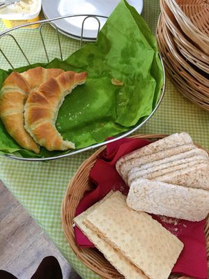 croissants & rice-bread at Symbiose in Leipzig