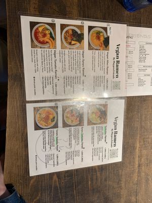 Menu   at Vegan Ramen by Playpen Friends in Osaka