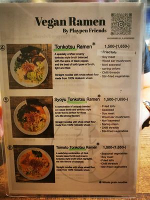  at Vegan Ramen by Playpen Friends in Osaka