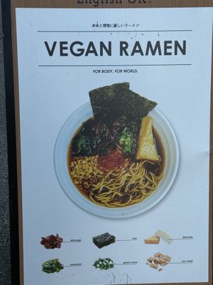   at Vegan Ramen by Playpen Friends in Osaka