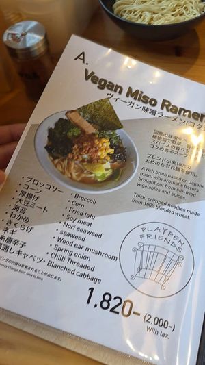  at Vegan Ramen by Playpen Friends in Osaka