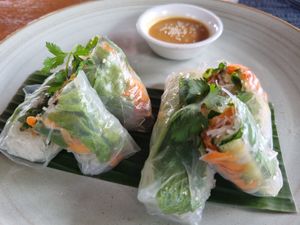 Fresh spring rolls at Ketela Eatery & Lifestyle in Canggu