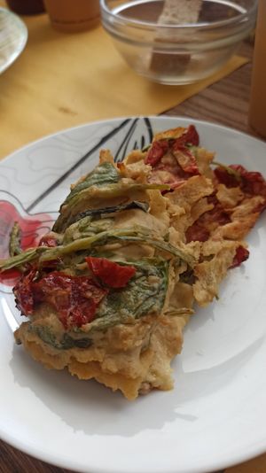 Lasagna di pane carasau e erbette at Erbavoglio di Selva Cristina in Vigliano Biellese