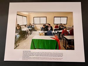 Palestinian photography exhibit in the cafe   at XOKO in Inverness