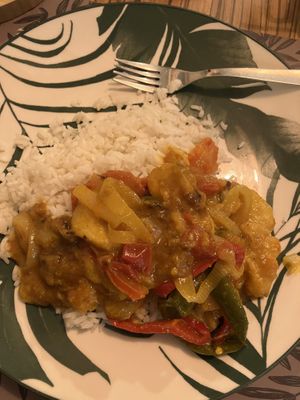 Moqueca. Portion size not huge but perfect after a starter    at +55 Culinaria Brasileira de Norte a Sul in Viseu