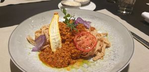 vegane Linsenbolognese at La Cucina in Soelden