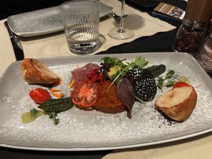 Vegan tartar   at La Cucina in Soelden