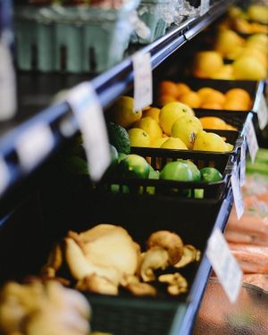 Fresh produce available in the store. at New Bridge Organic Market in Jacksonville