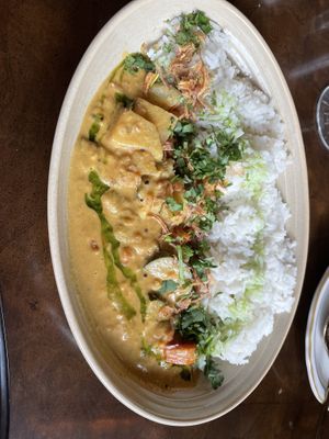 South Indian vegetable kurma   at Cheeni in Durham