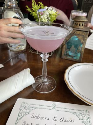 One of their new gin cocktails  at Cheeni in Durham