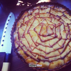 Poppy seed cake with apples at Zakaim - Vegan Boutique in Tel Aviv