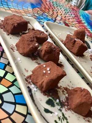 Amazing dates truffles at Zakaim - Vegan Boutique in Tel Aviv