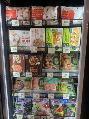 Frozen alternative protein products   at Tops Green in Chiang Mai