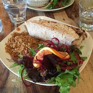 Burrito aux fèves noires (version végane) at Lola Rosa - Parc in Montreal