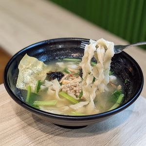 Vegan Ban Mian Soup at Kale by KangSu 康素 @ The Adelphi in Central Singapore