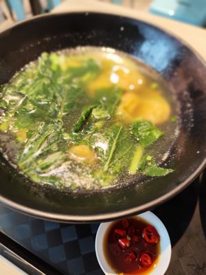 Wonton soup at Kale by KangSu 康素 @ The Adelphi in Central Singapore