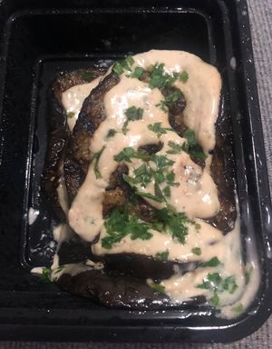 Grilled aubergines  at Faya Healthy Mediterranean  in Abu Dhabi