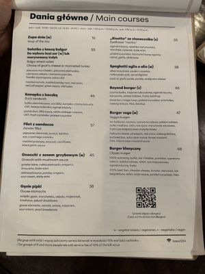 V = vegan   at HEVRE bar in Krakow