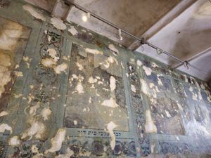 Wall frieze at HEVRE bar in Krakow