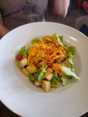 Ceaser salad at HEVRE bar in Krakow