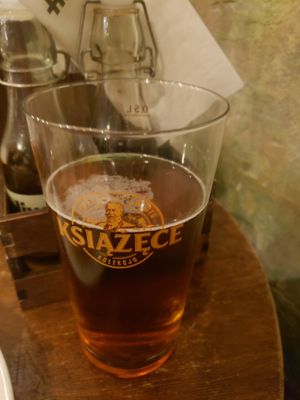 Several non-alcoholic beer options. at HEVRE bar in Krakow