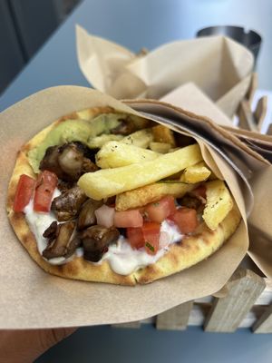 Traditional sandwich   at Mushroom in Thessaloniki