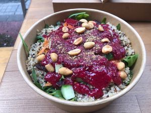 Quinoa salad at Mushroom in Thessaloniki