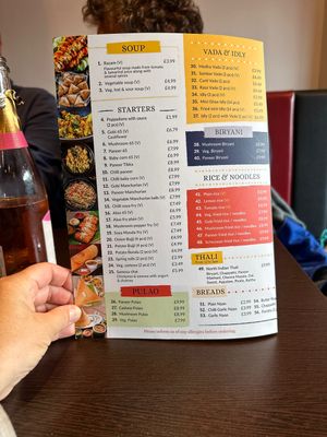 Updated menu - August 2024  at Dosa Kingdom in Hove