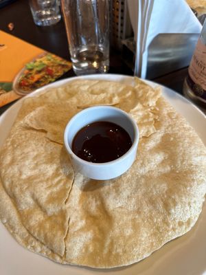 Vegan poppadoms with sauce  at Dosa Kingdom in Hove