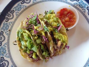 Ordered Mexican Tacos to go. Loved it! at Love Thyself Vegan Kitchen in St Georges