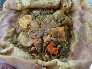 Filled with provisions and veggies. ❤❤❤ at Love Thyself Vegan Kitchen in St Georges