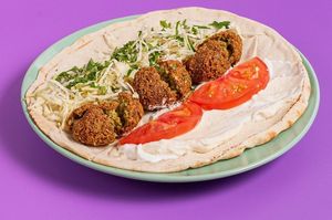 Falafel in pita at Falaifel in Thessaloniki