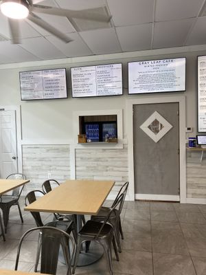 Drinks menus (coffee, tea, smoothies)  at Gray Leaf Cafe in Freehold