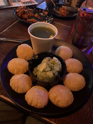 Pani puri  at Idly Sambar in Auckland