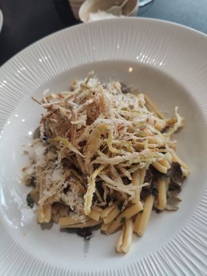 Vegan parmesan 😋 at La Cucina Italian  in Rustington
