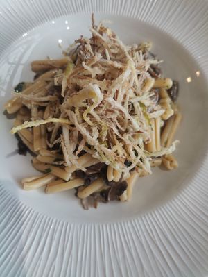 Crispy leek and creamy mushroom 🤤 at La Cucina Italian  in Rustington