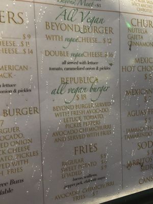 Menu   at Republica Mexican Kitchen & Grill in Brooklyn