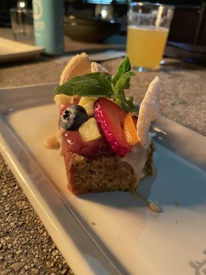 Spanish olive oil cake  at The Plot in Costa Mesa