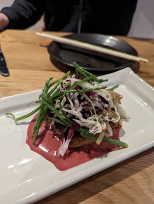 Crab cake at The Plot in Costa Mesa