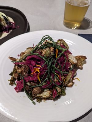 Roasted cauliflower at The Plot in Costa Mesa