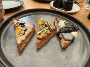 Toast flight  at The Plot in Costa Mesa