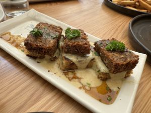 Biscuits and sausage  at The Plot in Costa Mesa